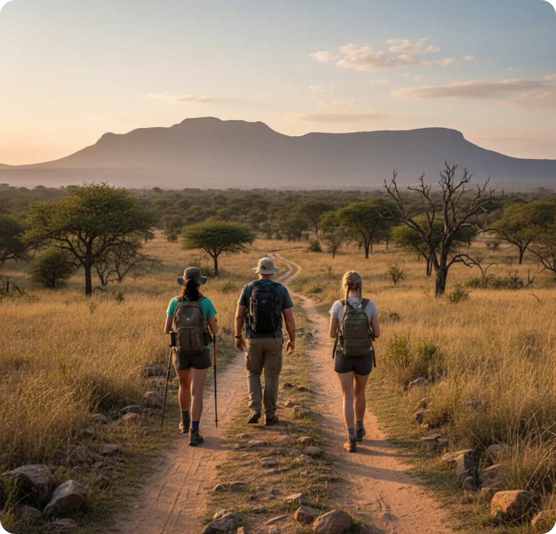Group on safari in Southern Africa