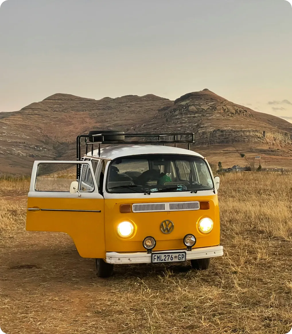 VW van road trip adventure in Southern Africa